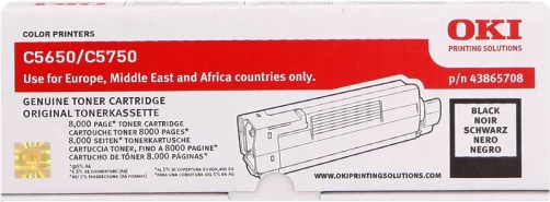 Original OKI 43865708 Toner Schwarz bis zu 8000 Seiten