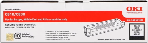 Original OKI 44059108 Toner Schwarz bis zu 8000 Seiten