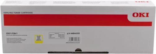 Original OKI 44844505 Toner Gelb bis zu 10000 Seiten
