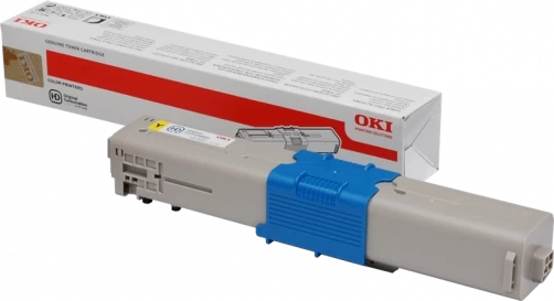 Original OKI 44973533 Toner Gelb bis zu 1500 Seiten