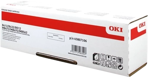 Original OKI - / 45807106 Toner Schwarz bis zu 7000 Seiten