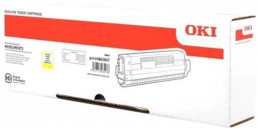 Original OKI 45862837 Toner Gelb bis zu 7300 Seiten