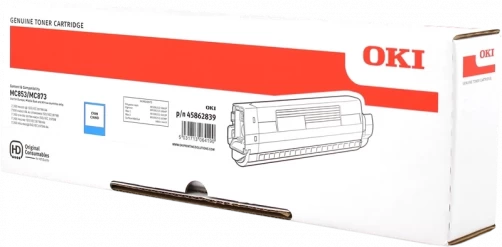Original OKI 45862839 Toner Cyan bis zu 7300 Seiten