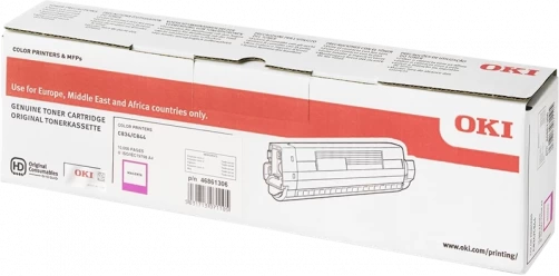 Original OKI 46861306 Toner Magenta bis zu 10000 Seiten