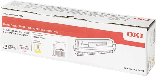 Original OKI 47095701 / 47095701 Toner Gelb bis zu 5000 Seiten
