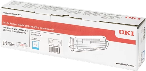 Original OKI 47095703 / 47095703 Toner Cyan bis zu 5000 Seiten