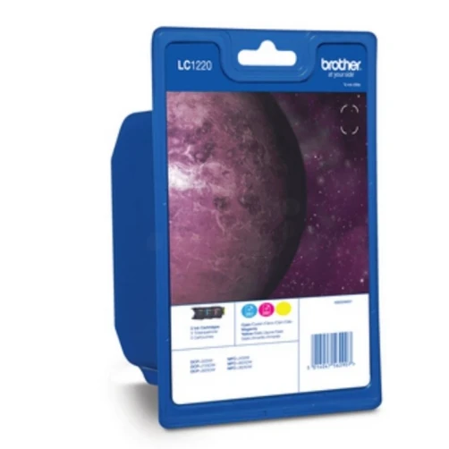 Original Brother LC-1220RBWBPDR Tinte Cyan bis zu 300 Seiten Multipack