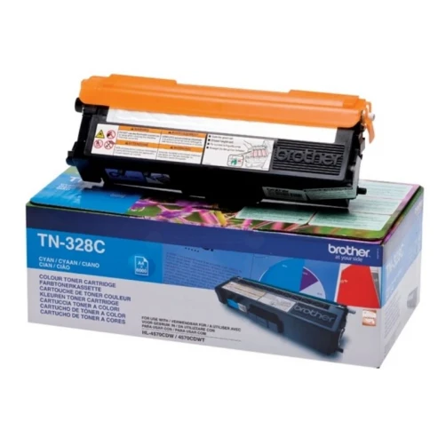 Original Brother TN-328C Toner Cyan bis zu 6000 Seiten