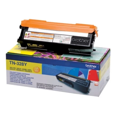 Original Brother TN-328Y Toner Gelb bis zu 6000 Seiten