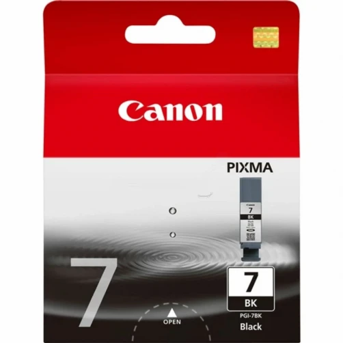 Canon Original PGI-7BK / 2444B001 Tintenpatrone Schwarz bis zu 570 Seiten 25ml