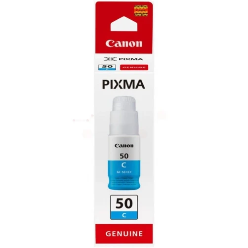 Canon Original GI-50C / 3403C001 Tintenpatrone Tintenflasche Cyan bis zu 7700 Seiten 70ml