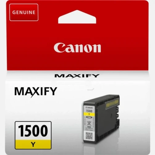 Canon Original PGI1500Y / 9231B001 Tintenpatrone Gelb bis zu 300 Seiten 4ml