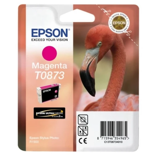 Epson Original T0873 / C13T08734010 Tintenpatrone Magenta bis zu 890 Seiten 11ml