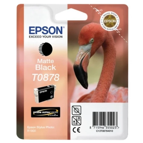 Original Epson T0878 / C13T08784010 Tinte Matt Schwarz bis zu 520 Seiten 11ml