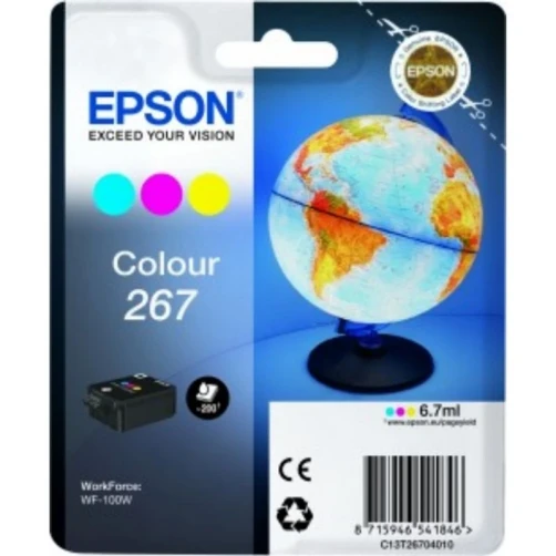 Epson Original 267 / C13T26704010 Tintenpatrone Color bis zu 200 Seiten 7ml
