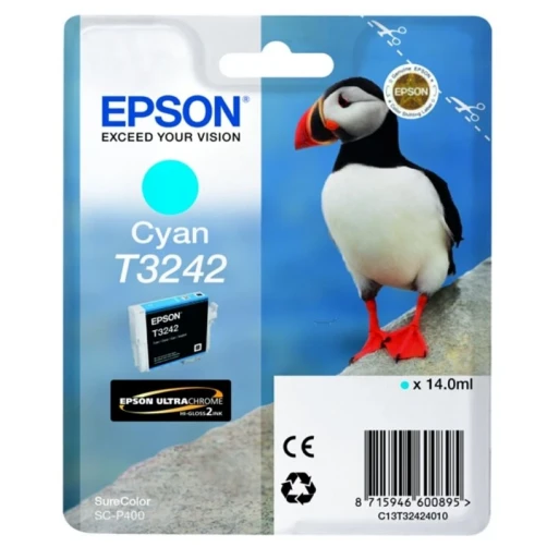 Epson Original T3242 / C13T32424010 Tintenpatrone Cyan bis zu 980 Seiten
