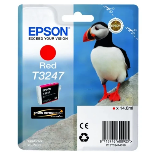 Epson Original T3247 / C13T32474010 Tintenpatrone Rot bis zu 980 Seiten 14ml