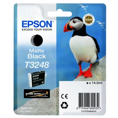 Original Epson C13T32484010 / T3248 Tintenpatrone schwarz matt