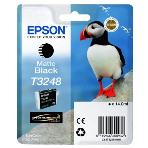 Original Epson T3248 / C13T32484010 Tinte Matt Schwarz bis zu 980 Seiten 14ml