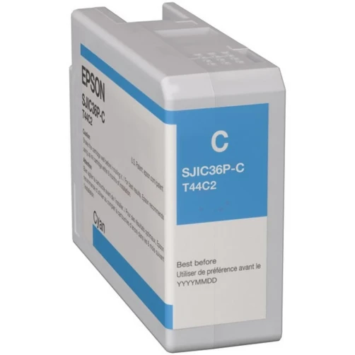 Original Epson SJIC36PC / C13T44C240 Tinte Cyan 80ml