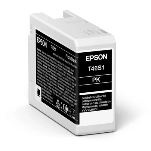 Epson Original T46S1 / C13T46S100 Tintenpatrone Schwarz Foto Schwarz bis zu 3000 Seiten 25ml