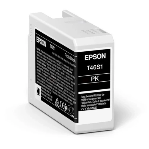 Original Epson T46S1 / C13T46S100 Tinte Schwarz Foto Schwarz bis zu 3000 Seiten 25ml