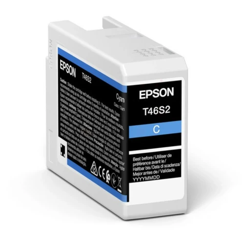Original Epson T46S2 / C13T46S200 Tinte Cyan 25ml