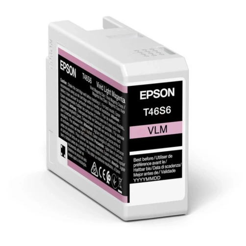 Epson Original T46S6 / C13T46S600 Tintenpatrone Magenta (Hell) Photo Magenta 25ml