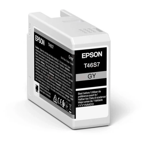 Epson Original T46S7 / C13T46S700 Tintenpatrone Grau 25ml