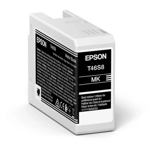 Epson Original T46S8 / C13T46S800 Tintenpatrone Matt Schwarz 25ml