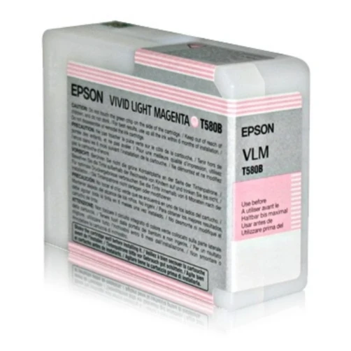 Original Epson T580B / C13T580B00 Tinte Photo Magenta 80ml