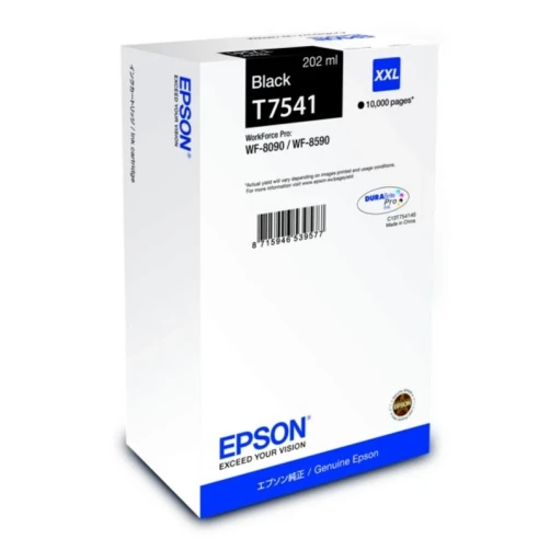 Epson Original T7541 / C13T754140 Tintenpatrone Schwarz bis zu 10000 Seiten 202ml