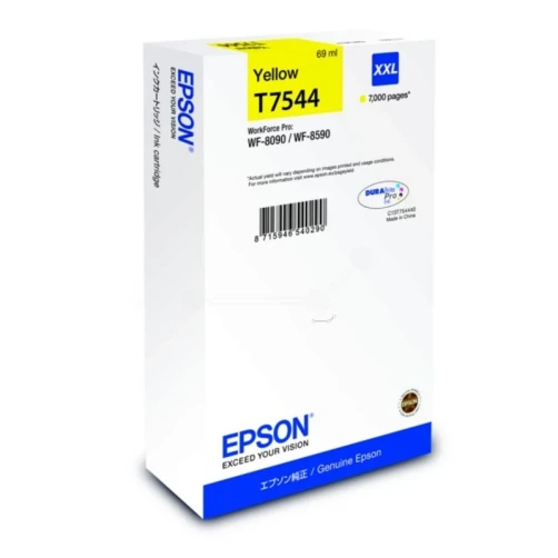 Epson Original T7544 / C13T754440 Tintenpatrone Gelb bis zu 7000 Seiten 69ml
