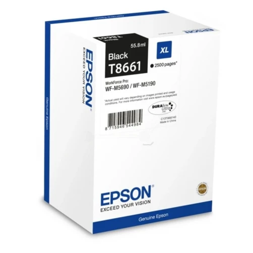 Epson Original T8661 / C13T866140 Tintenpatrone Schwarz bis zu 2500 Seiten 55ml