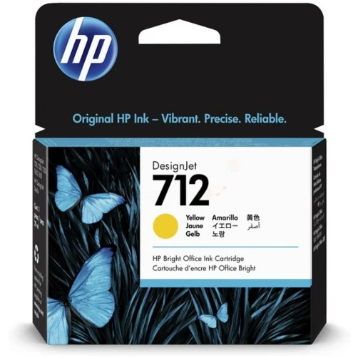 HP Original 712 / 3ED69A Tintenpatrone Gelb 29ml