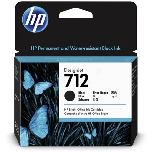 Original HP 712 / 3ED71A Tinte Schwarz 80ml