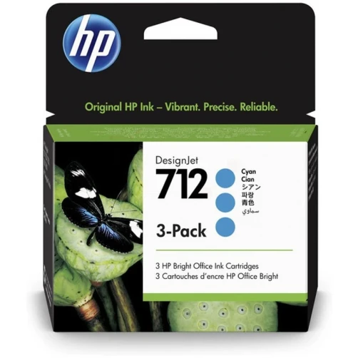 HP Original 712 / 3ED77A Tintenpatrone Cyan 29ml