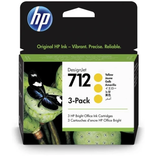 HP Original 712 / 3ED79A Tintenpatrone Gelb 29ml