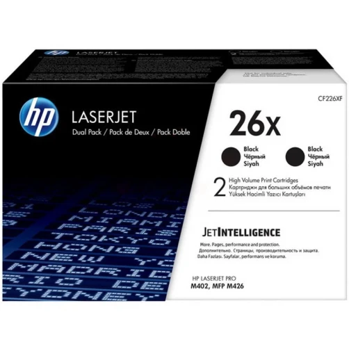 Original HP 26X / CF226XD Toner Schwarz bis zu 9000 Seiten