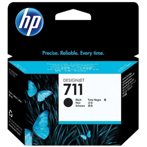 Original HP 711 / CZ133A Tinte Schwarz 80ml