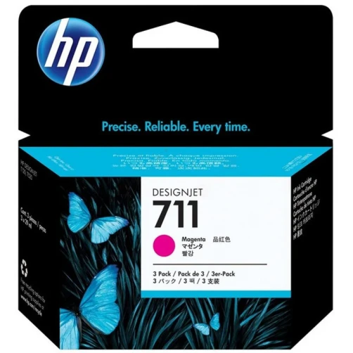 HP Original 711 / CZ135A Tintenpatrone Magenta 87ml 3-Pack