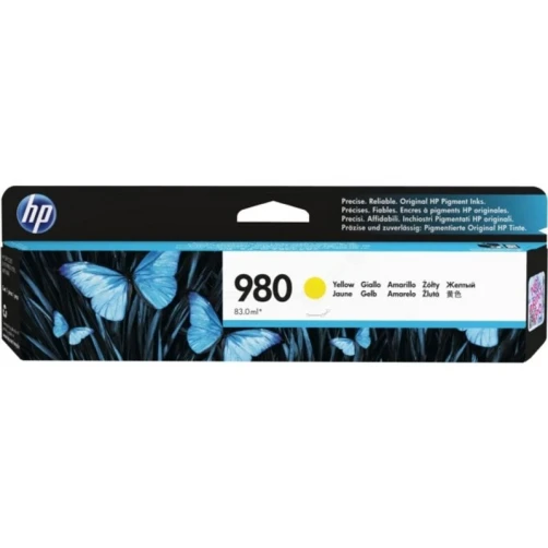 HP Original 980 / D8J09A Tintenpatrone Gelb bis zu 6600 Seiten 83ml