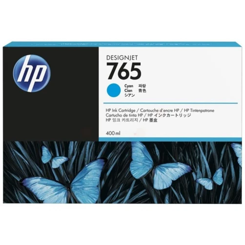 HP Original 765 / F9J52A Tintenpatrone Cyan 400ml