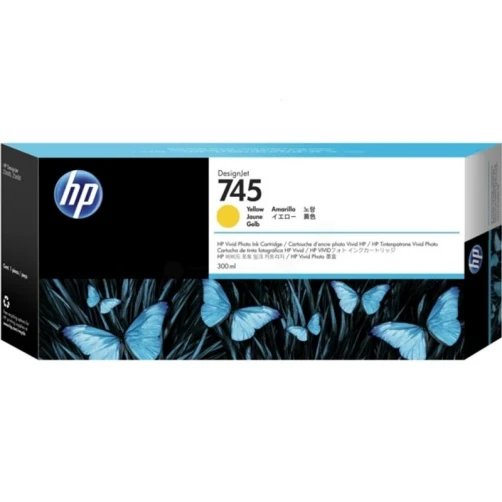 HP Original 745 / F9K02A Tintenpatrone Gelb bis zu 3000 Seiten 300ml