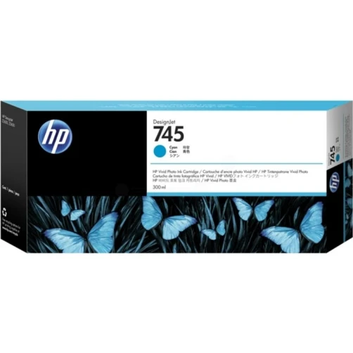 HP Original 745 / F9K03A Tintenpatrone Cyan bis zu 15000 Seiten 300ml
