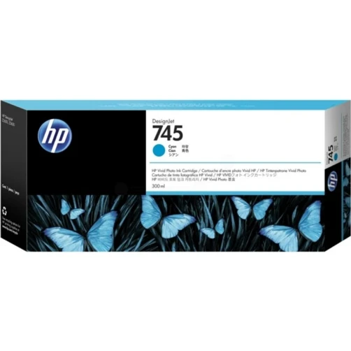 Original HP 745 / F9K03A Tinte Cyan bis zu 15000 Seiten 300ml
