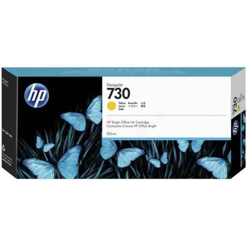 HP Original 730 / P2V70A Tintenpatrone Gelb 300ml