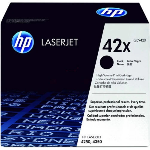 HP Original 42X / Q5942X Tonerkartusche Schwarz bis zu 20000 Seiten