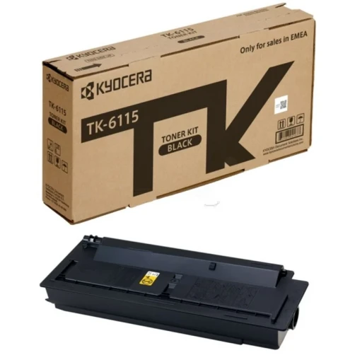 Original Kyocera TK-6115 / 1T02P10NL0 Toner Schwarz bis zu 15000 Seiten