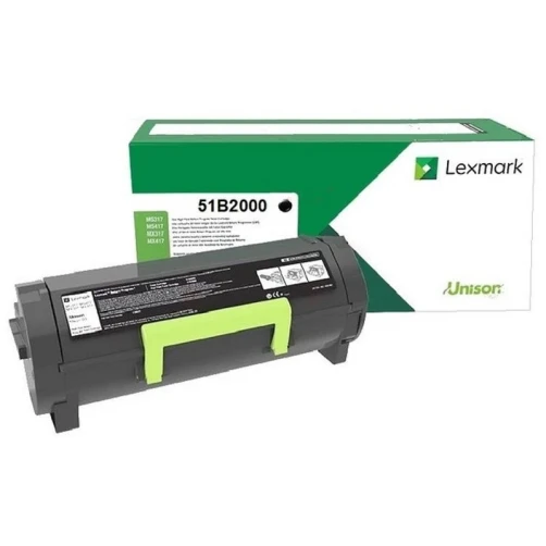 Lexmark Original 51B2000 Tonerkartusche Schwarz bis zu 2500 Seiten